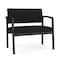 Lesro Lenox Steel Chair, Black/Onyx Seat, Black/Onyx Back, 33 W 24.5 L 32 H LS1401 - alternate 1